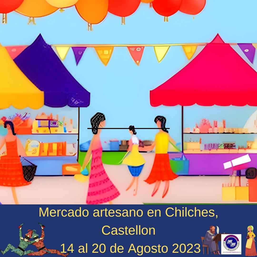 2023 Mercado artesano en Chilches, Castellon