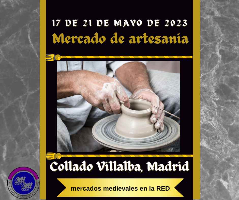 Mercado artesanal en Collado Villalba , Madrid 2023