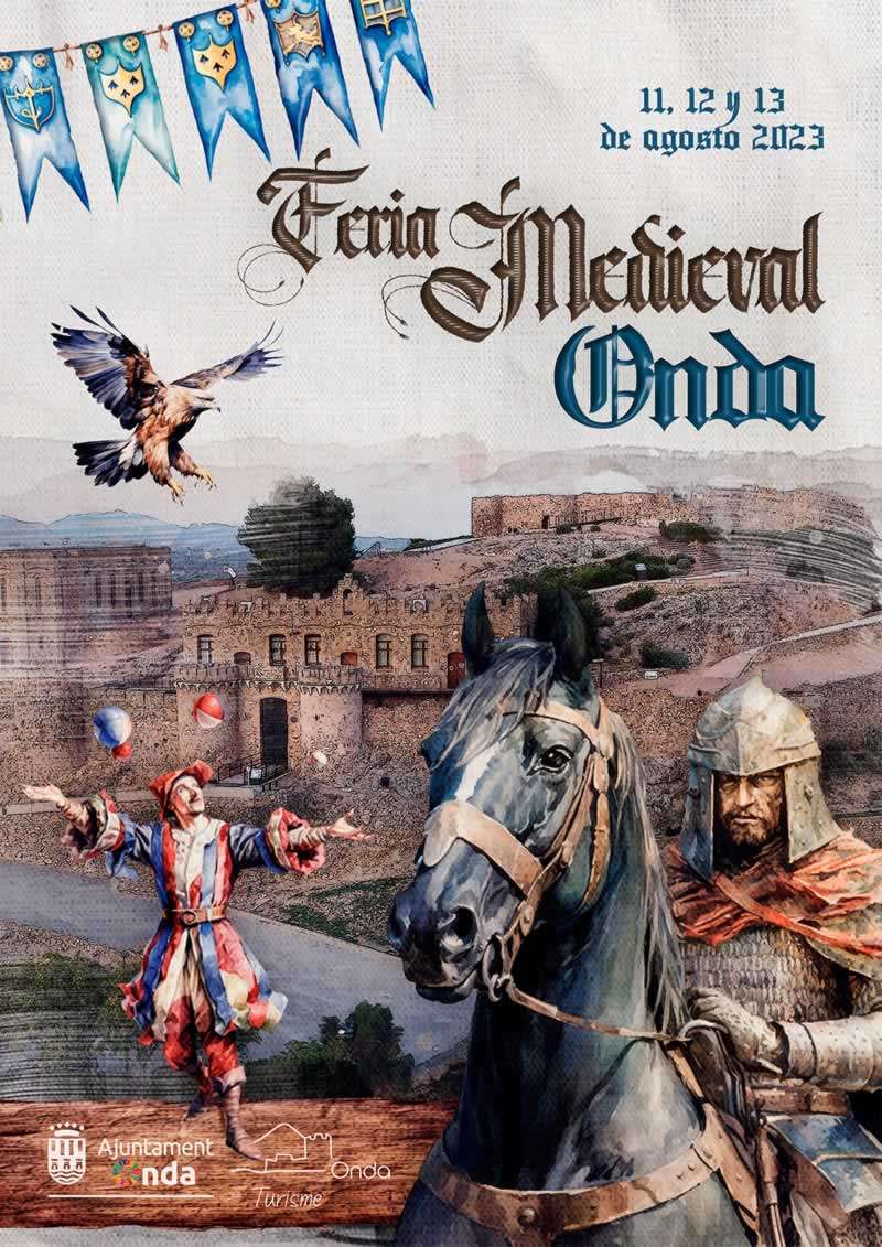 Cartel de la Feria medieval / Mercado medieval de Onda 2023