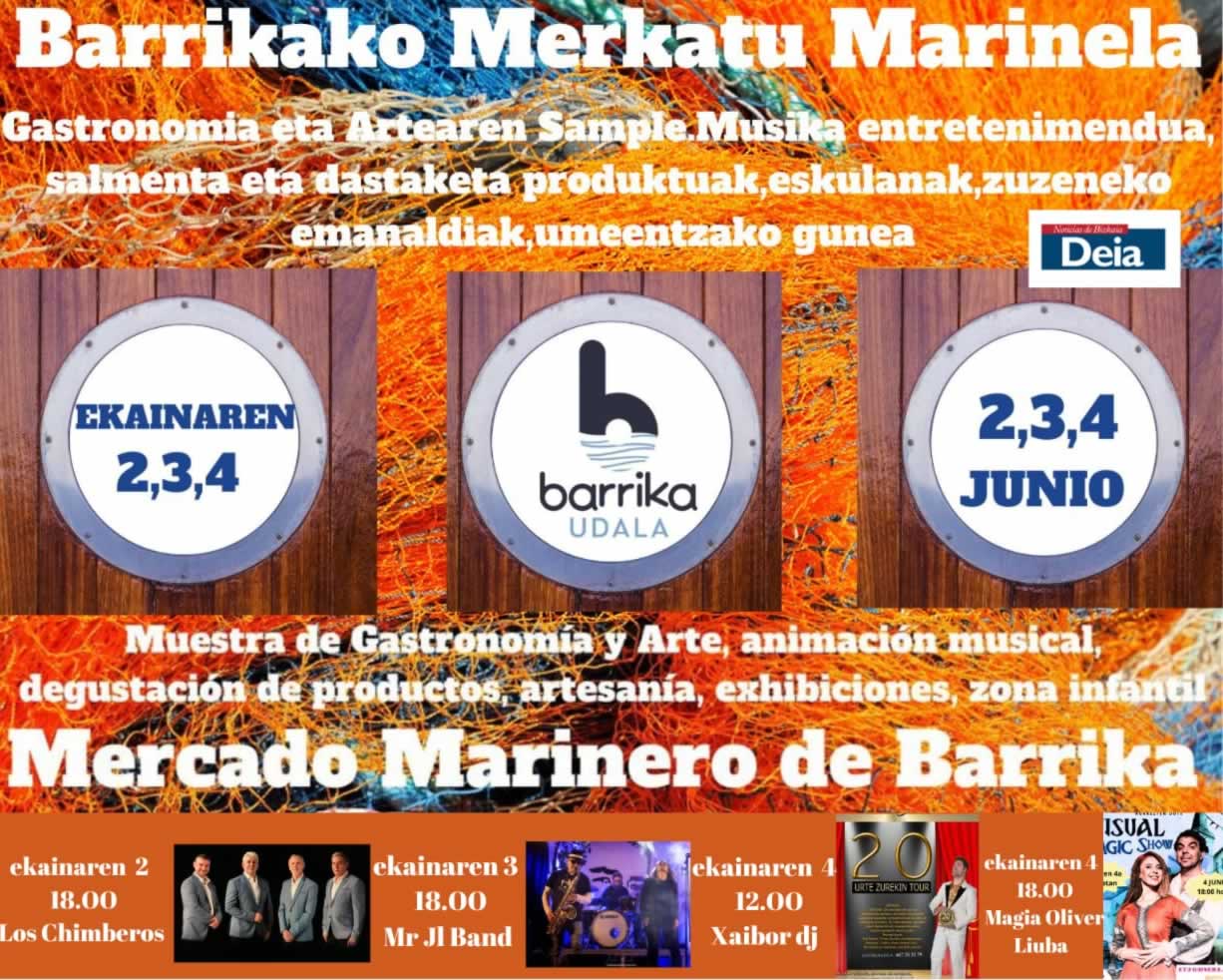 Programa / Mercado marinero en Barrika , Vizcaya 2023