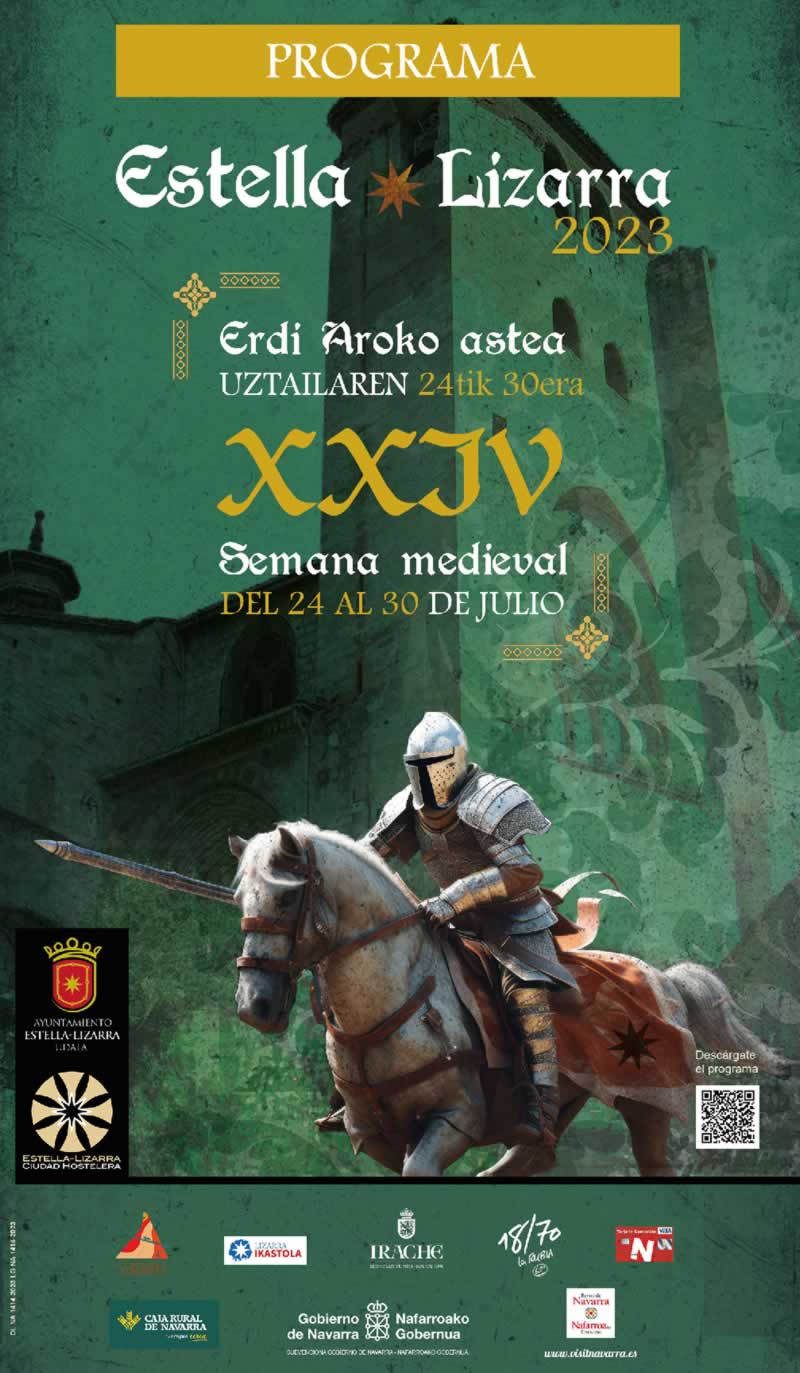 24 al 30 de Julio 2023 Semana medieval de Estella – Lizarra, Navarra