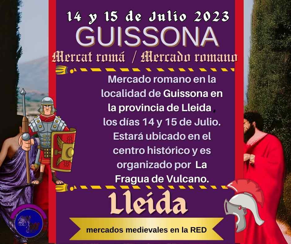 Mercado romano en Guissona, Lleida 14 y 15 de Julio 2023