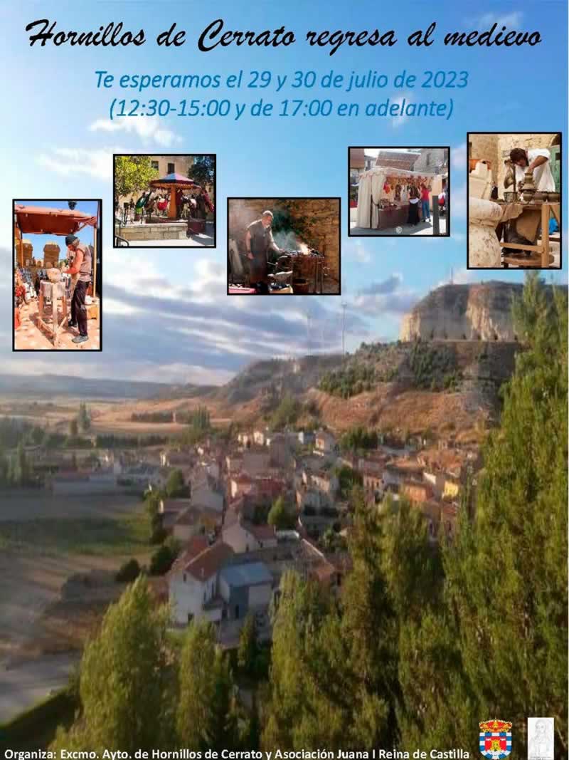 29 y 30 de Julio 2023 Mercado medieval en Hornillos de Cerrato, Palencia