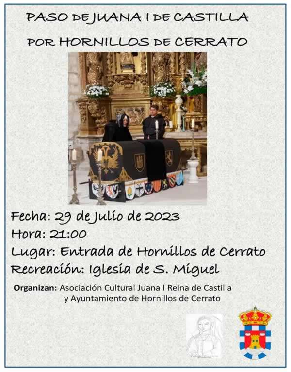 Representacion teatral en el mercado medieval de Hornillos de Cerrato, Palencia 2023