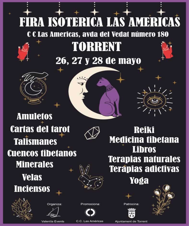 Feria isoterica Las Americas en Torrent, Valencia
