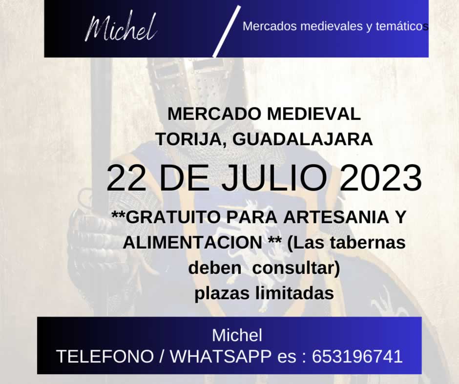 Mercado medieval de Torija (Guadalajara) 2023