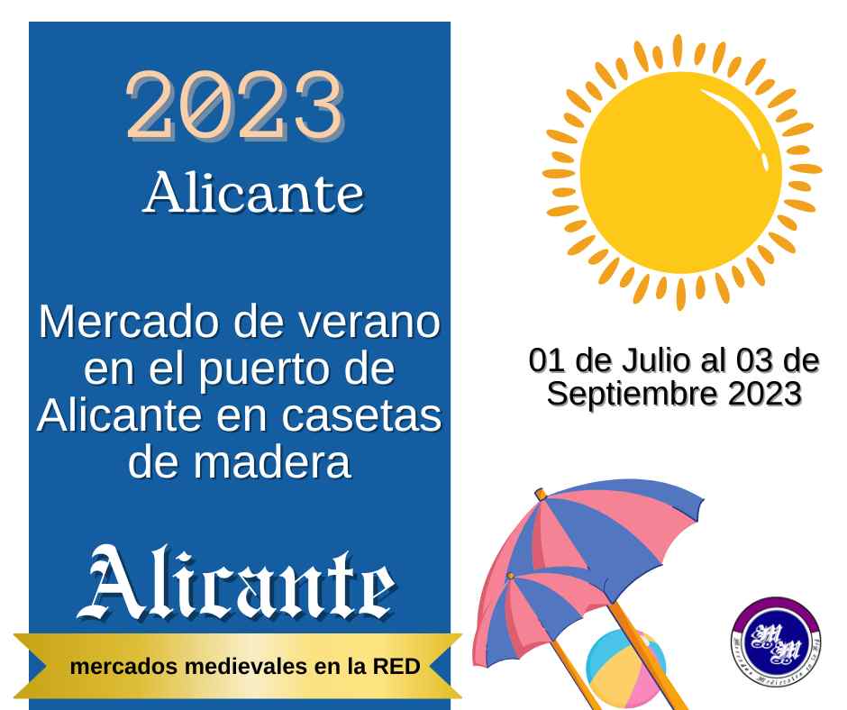 Mercado de verano en el puerto de Alicante 2023