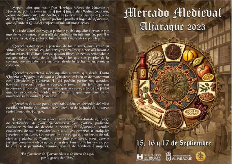 Mercados medievales en la RED - Mercado medieval en Aljaraque (Huelva) 2023  - programa 01