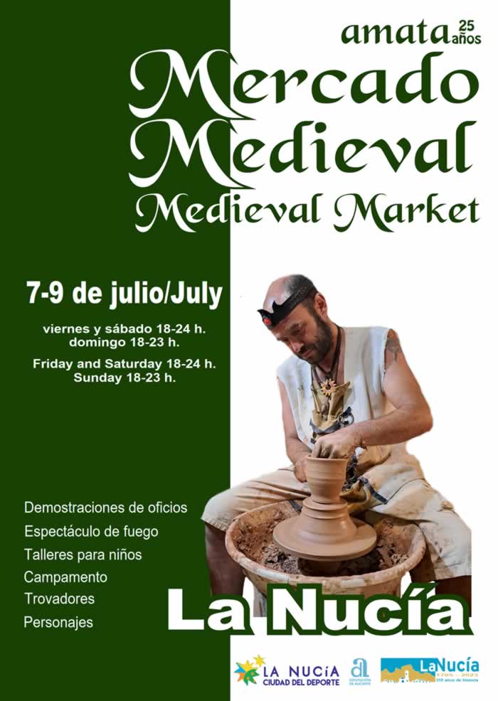 Mercado medieval del 07 al 09 de Julio 2023 Cartel
