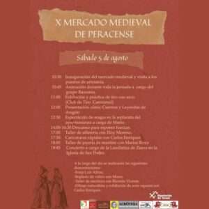 Las recreaciones medievales de Peracense (Teruel) , los dias 04 al 06 de Agosto 2023 - programacion mercado medieval