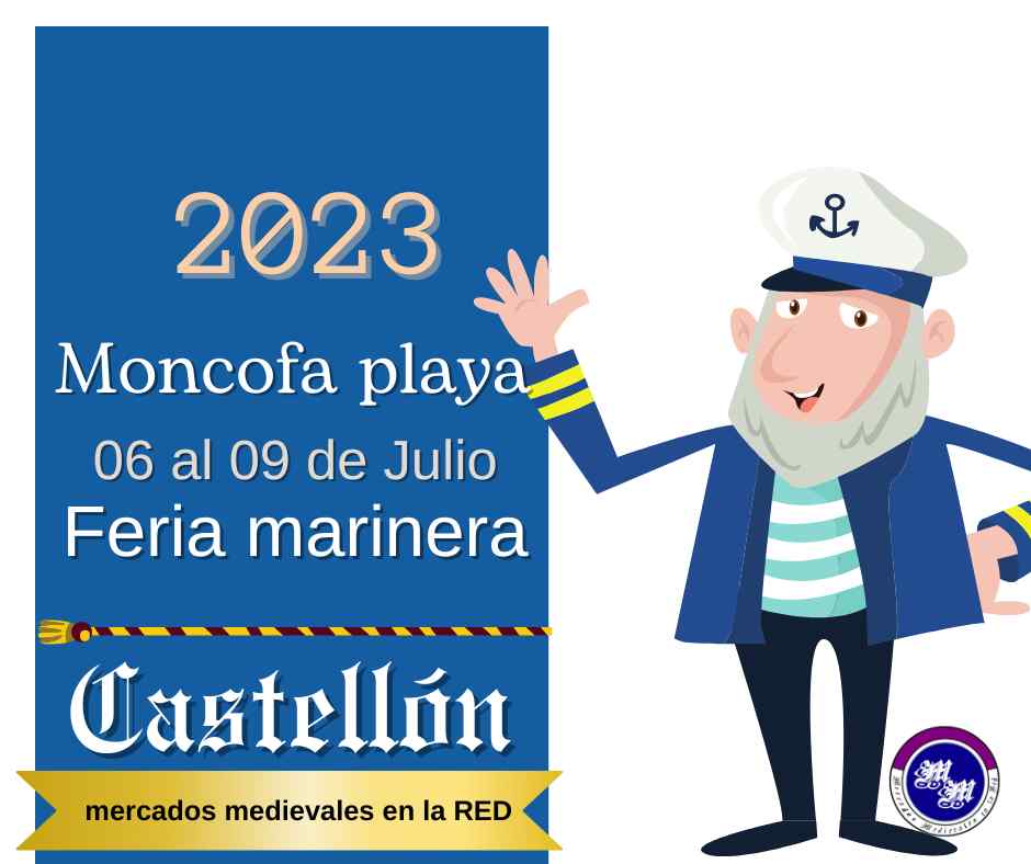 La feria marinera de Moncofa (Castellón) será del 06 al 09 de Julio del 2023