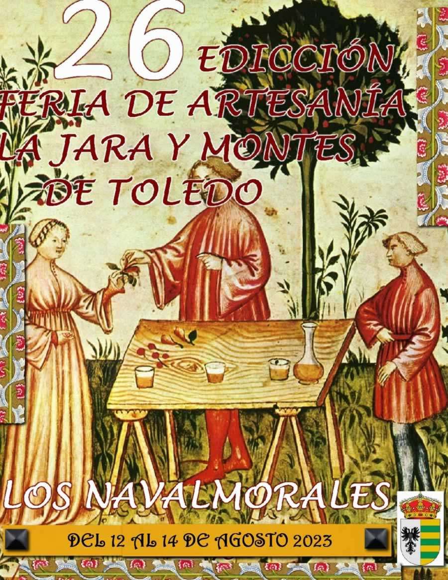 Cartel 26 edición Feria de artesania la jara y los montes de Toledo