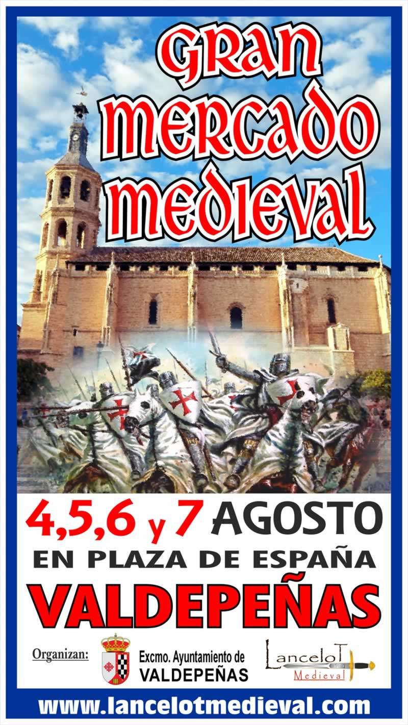 Gran mercado medieval en Valdepeñas, Ciudad Real 2023 04 al 07 de Agosto 2023