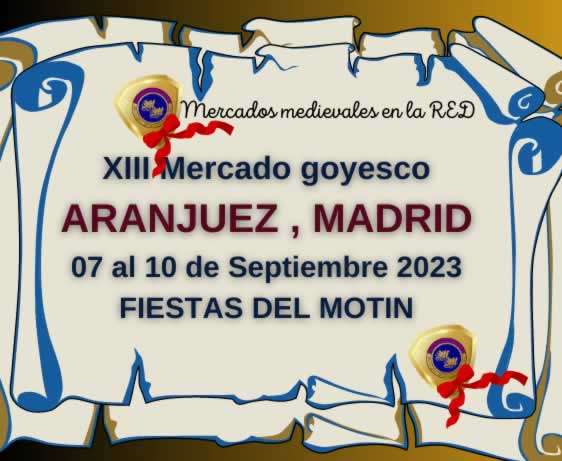 Mercado goyesco en Aranjuez, Madrid 2023