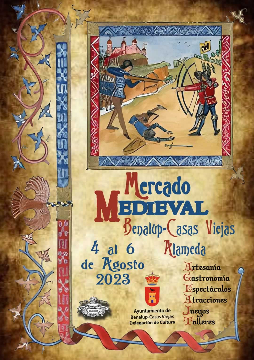 Mercado medieval en Benalup-Casas Viejas, Cadiz 04 al 06 de Agosto 2023