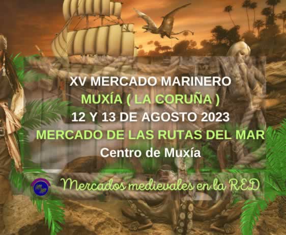 Feria marinera en Muxia La Coruña 2023 / Mercado marinero