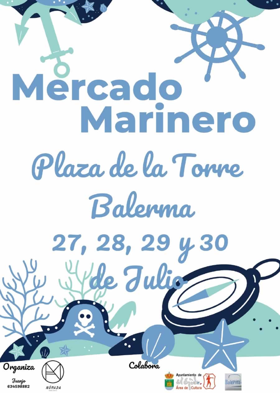 Mercado marinero en Balerma, Almeria 27 al 30 de Julio 2023