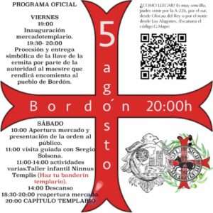 Mercado templario en Bordon, Teruel 04 al 06 de Agosto 2023 - programa