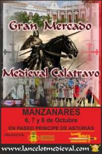 mercadosmedievales.net - Gran mercado medieval calatravo en Manzanares (Ciudad Real) 2023 cartel