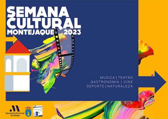 Cartel de la semana cultural 2023 en Montejaque, Malaga