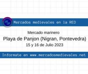 Mercado marinero en la Playa de Panjon (Nigran, Pontevedra) 15 y 16 de Julio 2023