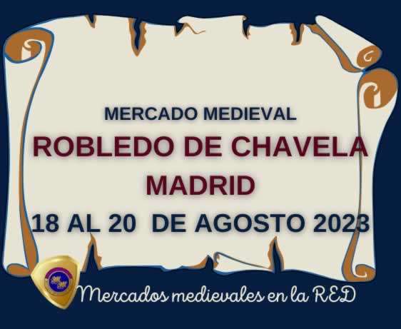 Feria medieval / Mercado medieval en Robledo de Chavela, Madrid 2023