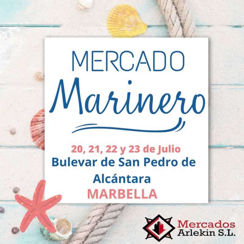 Mercado marinero en San Pedro de Alcantara, Marbella, Malaga 2023