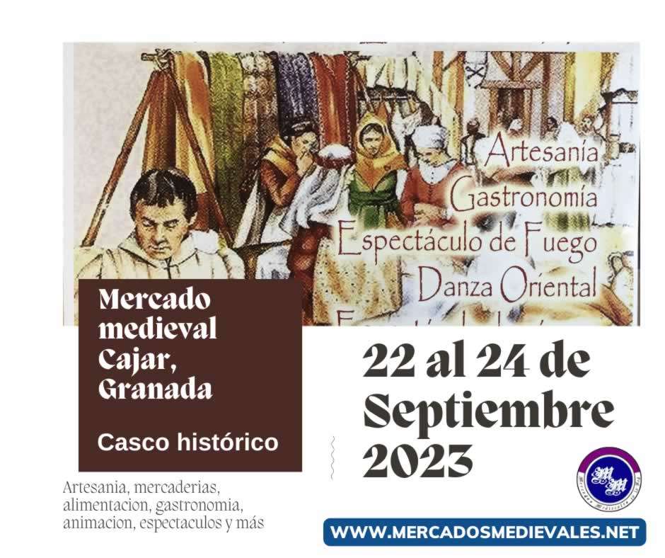 Mercados medievales en la RED / Mercado medieval en Cajar (Granada) 2023 organizado por artesanos reunidos