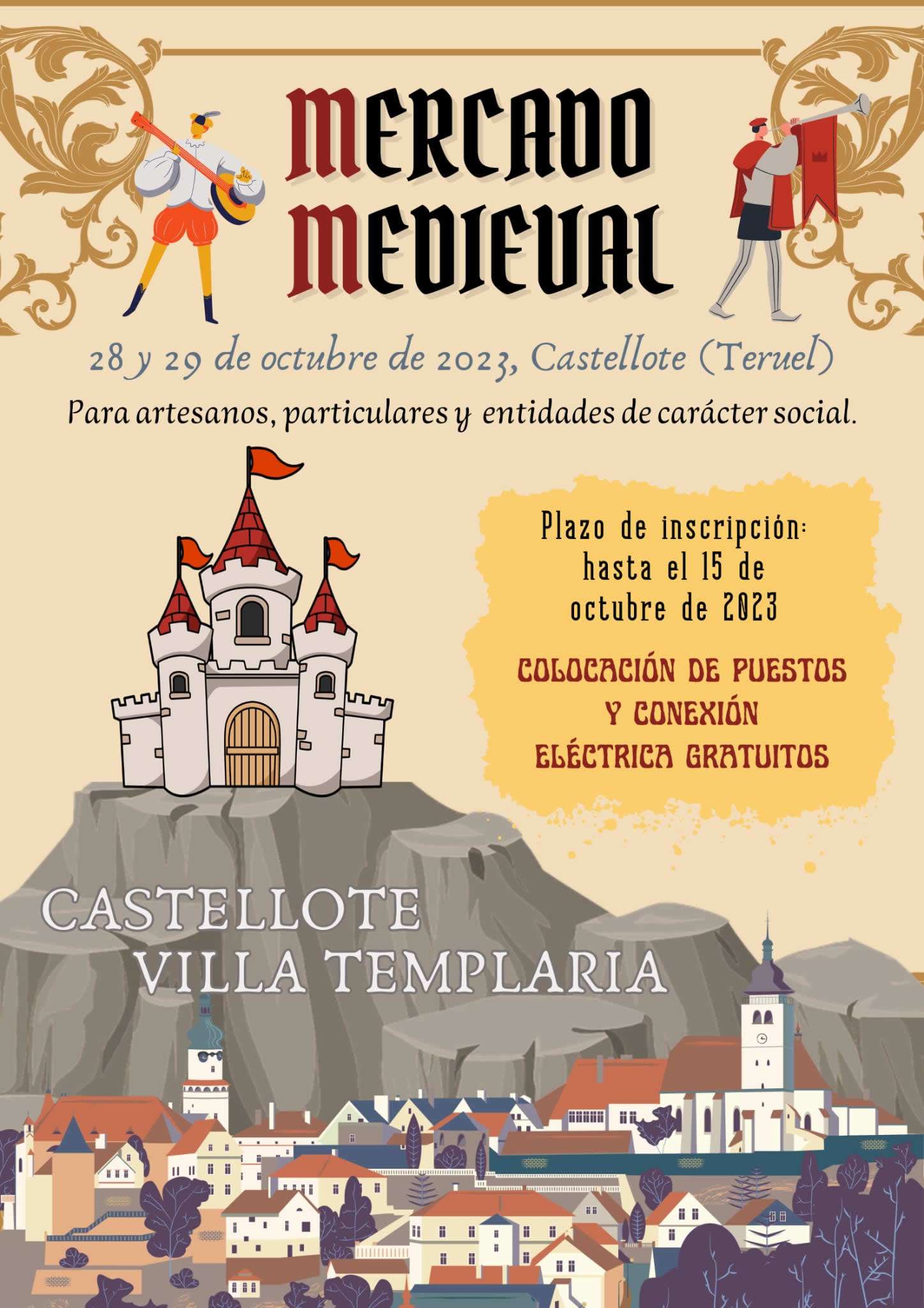 Mercados medievales en la RED / Mercado medieval Castellote Villa templaria Octubre 2023