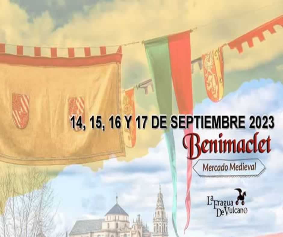 Mercados medievales en la RED / 14 al 17 de Septiembre 2023 Mercado medieval en Benimaclet (Barrio de Valencia capital) 2023