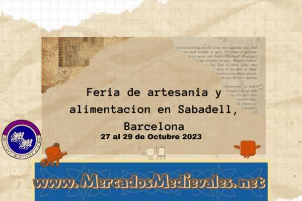 Feria de artesania y alimentacion en Sabadell, Barcelona 2023