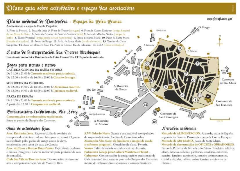 Mercados medievales en la RED - Feira franca de Pontevedra 2023 - programa 02