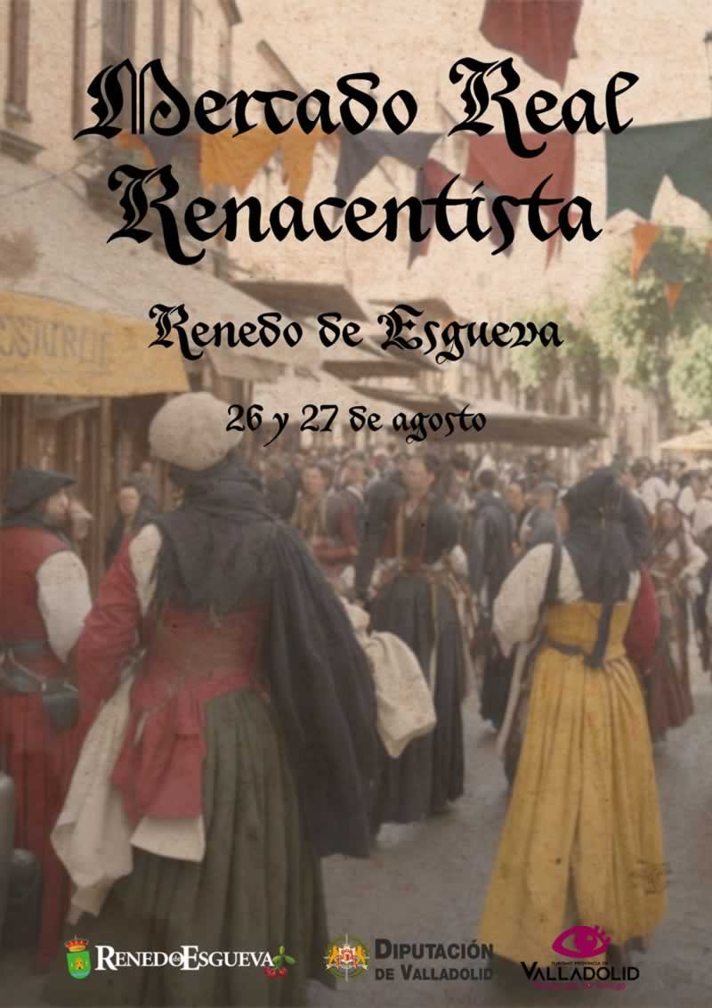 Cartel / Mercado renacentista en Reneda de Esgueva, Valladolid  - 2023