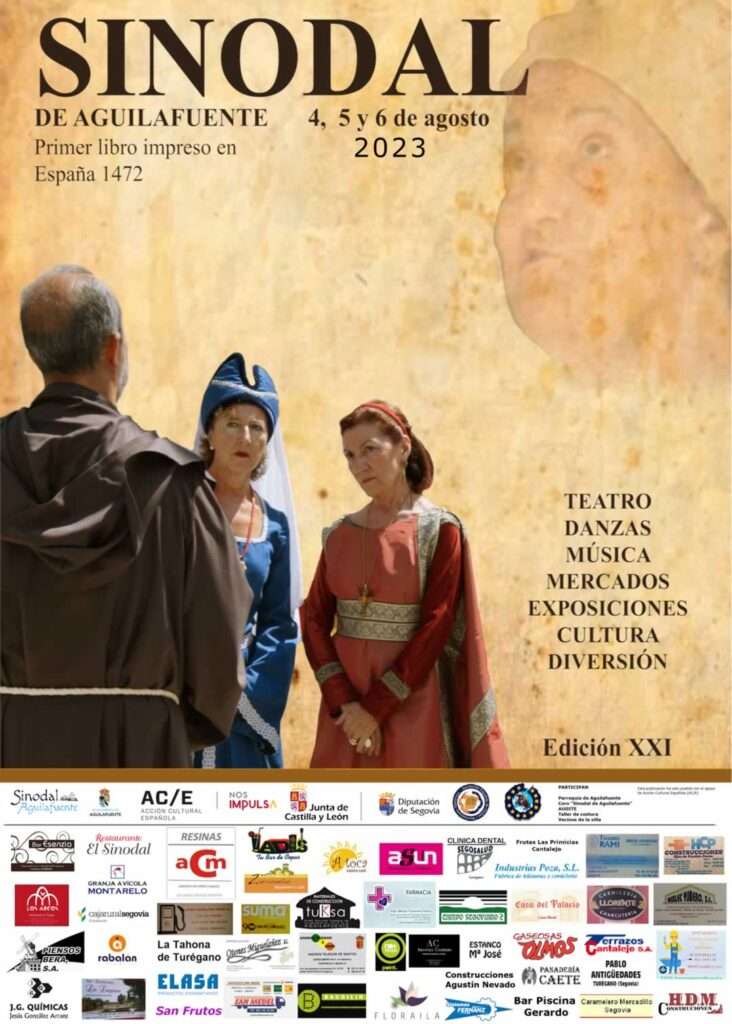 Cartel de la Feria medieval Sinodal de Aguilafuente 2023