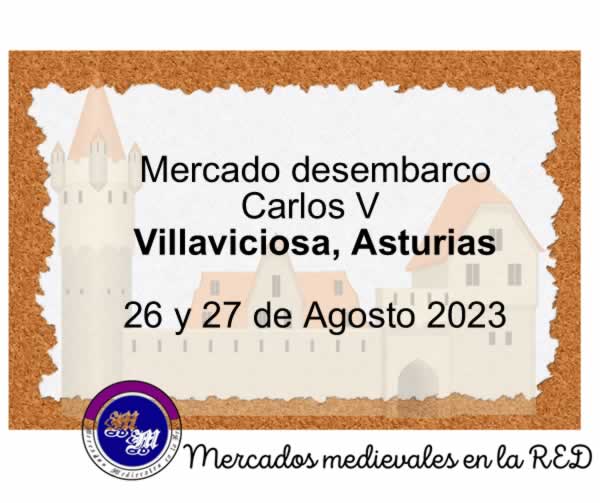 26 y 27 de Agosto 2023 Mercado renacentista desembarco Carlos V