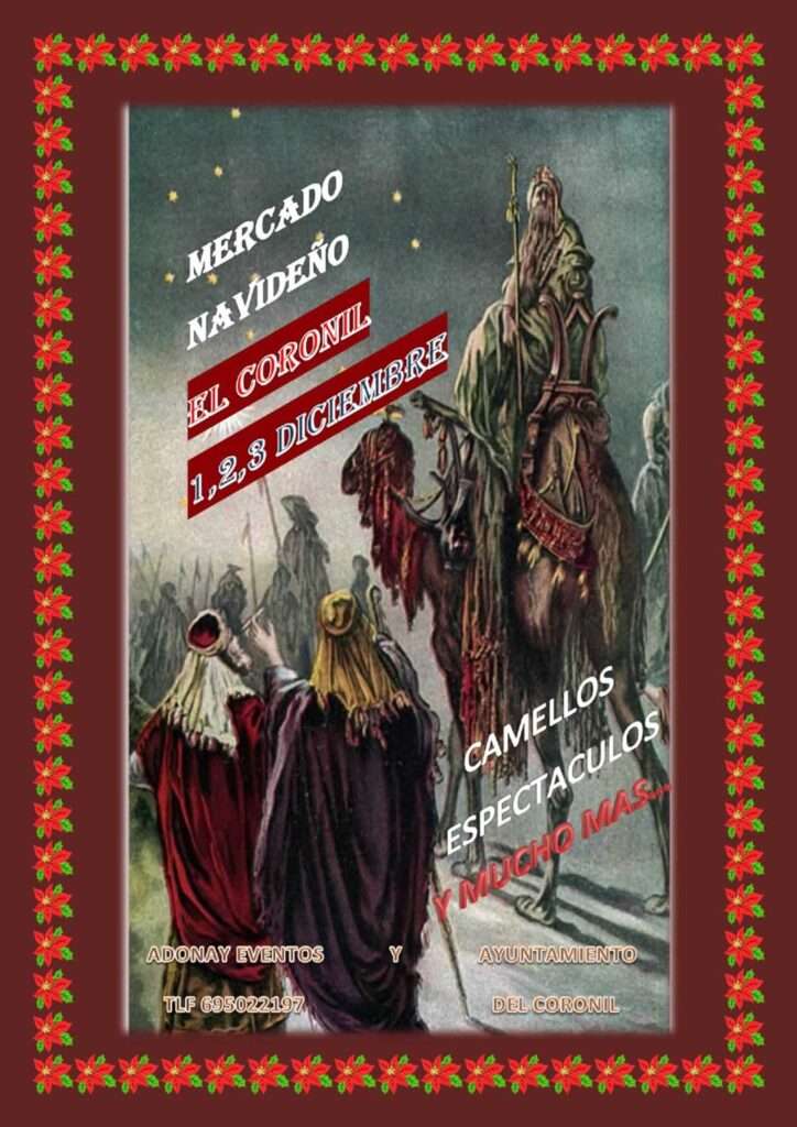 mercadosmedievales.net - Mercado de Navidad de El Coronil ( Sevilla ) 2023 cartel