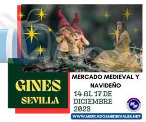 mercadosmedievales.net - Mercado medieval y navideño en Gines, Sevilla 2023 organizado por Degladis servicios temáticos