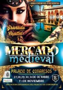 mercadosmedievales.net - Mercado Medieval en Granada capital ( Palacio de Congresos ) 2023 cartel