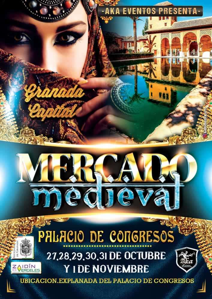mercados medievales - MERCADO MEDIEVAL en Granada capital ( Palacio de Congresos ) 2023 cartel