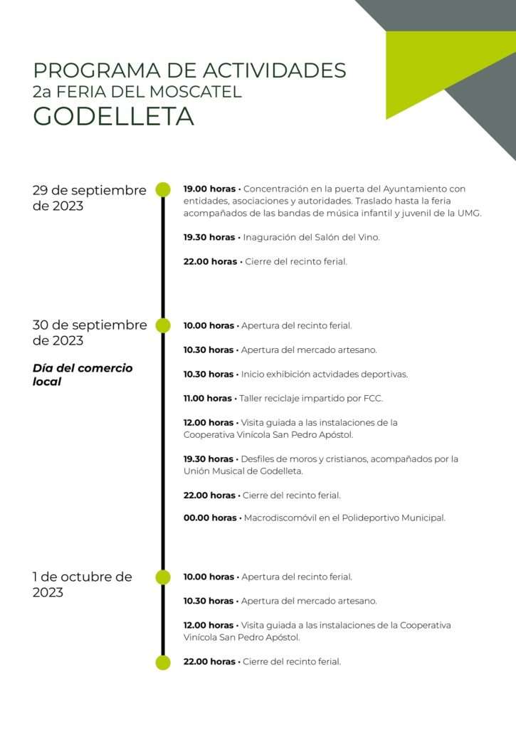 mercadosmedievales.net - Programación de la II Feria del Moscatel de Godelleta (Valencia) 2023