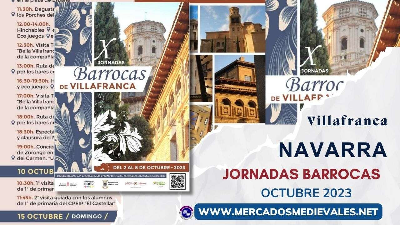 mercadosmedievales.net - X Mercado Barroco en Villafranca (Navarra) 2023 WEB