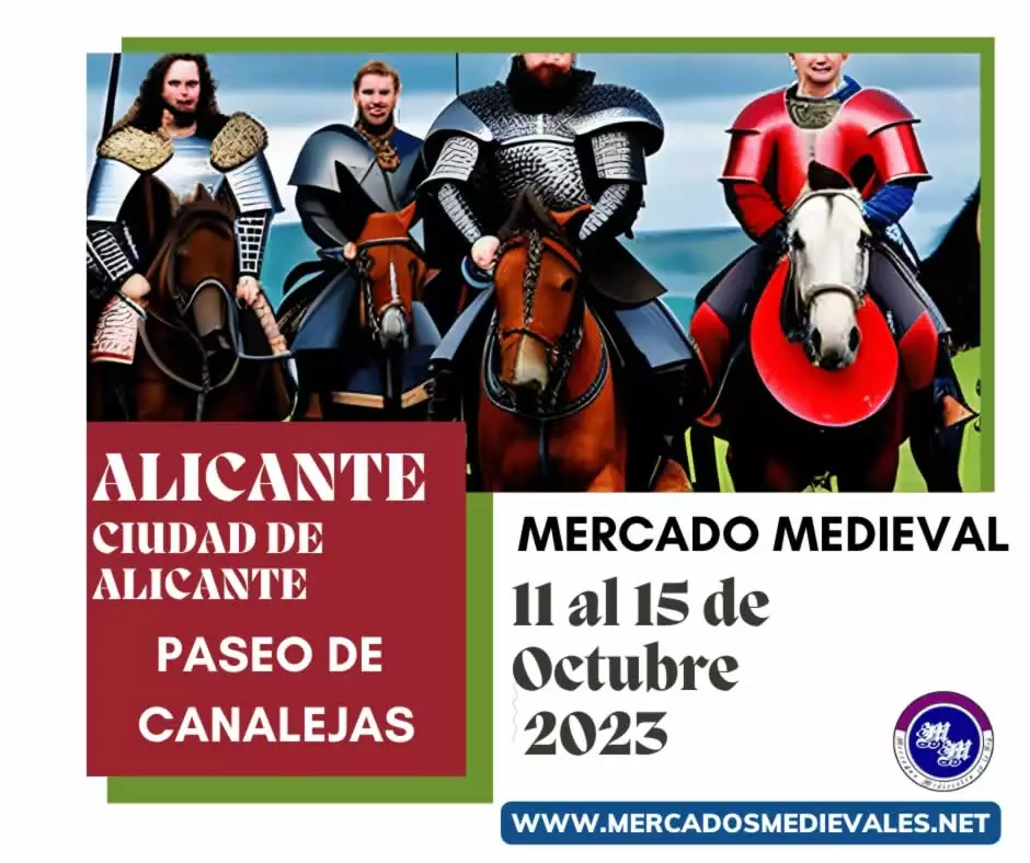 mercadosmedievales.net - Mercado medieval de Alicante ( Paseo Canalejas ) 2023