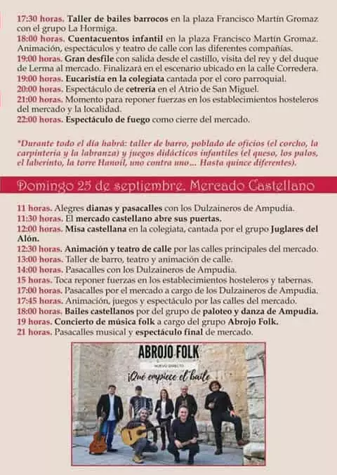 mercadosmedievales.net - Programa del Mercado barroco y castellano en Ampudia , Palencia 2023 02