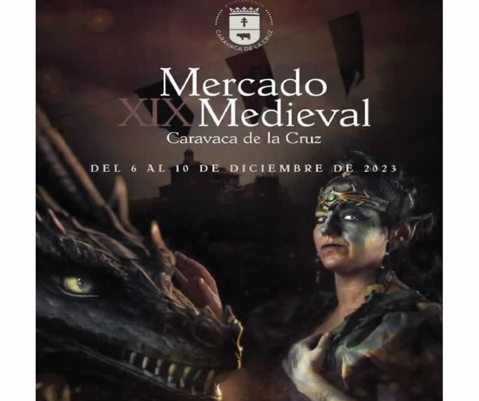 cartel - Mercado medieval en Caravaca de la Cruz (Murcia) 2023