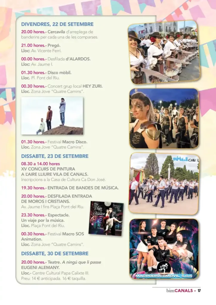 mercadosmedievales.net - Feria de Septiembre en Canals, Valencia 2023 p5