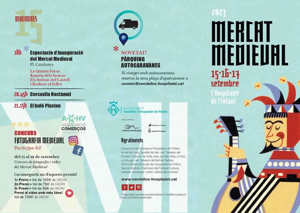 mercadosmedievales.net - programa 01 Mercat Medieval de L’Hospitalet de l’Infant  ( Tarragona )