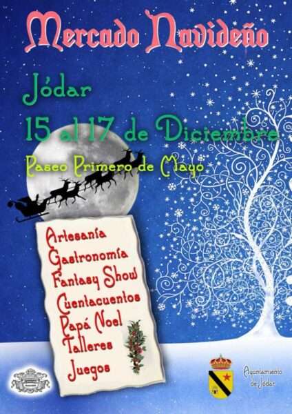 Cartel del Mercado de Navidad de Jodar ( Jaén ) 2023