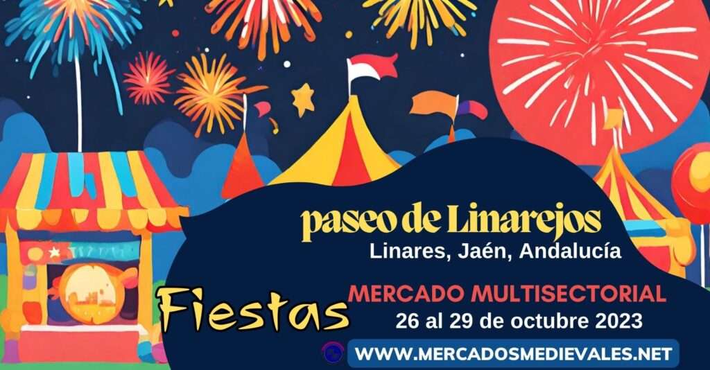 mercadosmedievales.net - Mercado Fiestas de Paseo de Linarejos 2023 en Linares (Jaén) redes