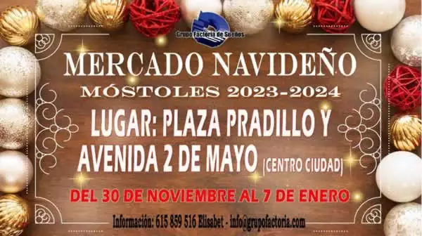 mercadosmedievales.net - mercado navideño 2023-2024 en Mostoles - Mercado de navidad