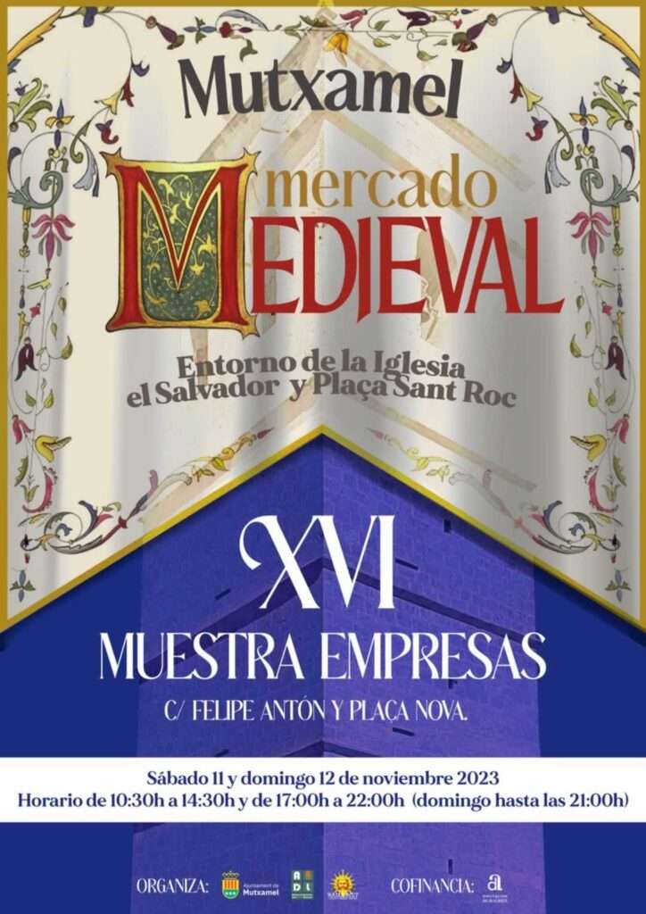 mercadosmedievales.net - Mercado medieval en Mutxamel, Alicante 2023 cartel oficial